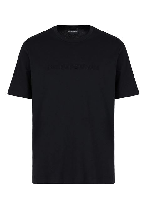 T-shirt in jersey con ricamo logo a rilievo bombato EMPORIO ARMANI | T-shirt | 6R1T7U 1J7FZ0999